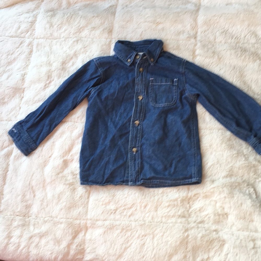 Perfectly dressed jean dress shirt